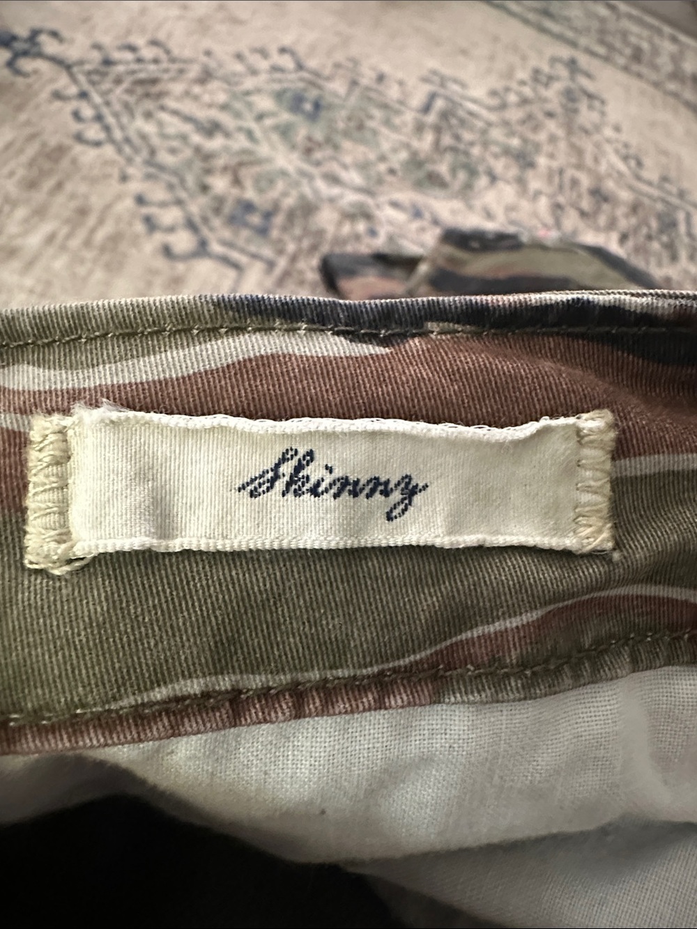 Denim & Supply Ralph Lauren Camouflage skinny Pants - Green/Brown/Black- vintage - Picture 7 of 7